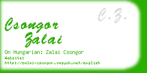 csongor zalai business card